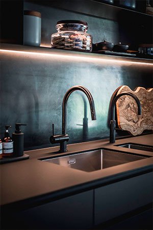 Cocina moderna negra Cocina moderna negra