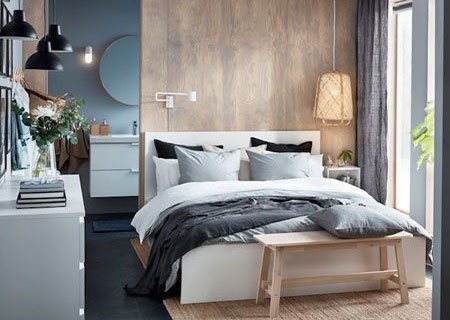 Dormitorio Ikea estilo nórdico