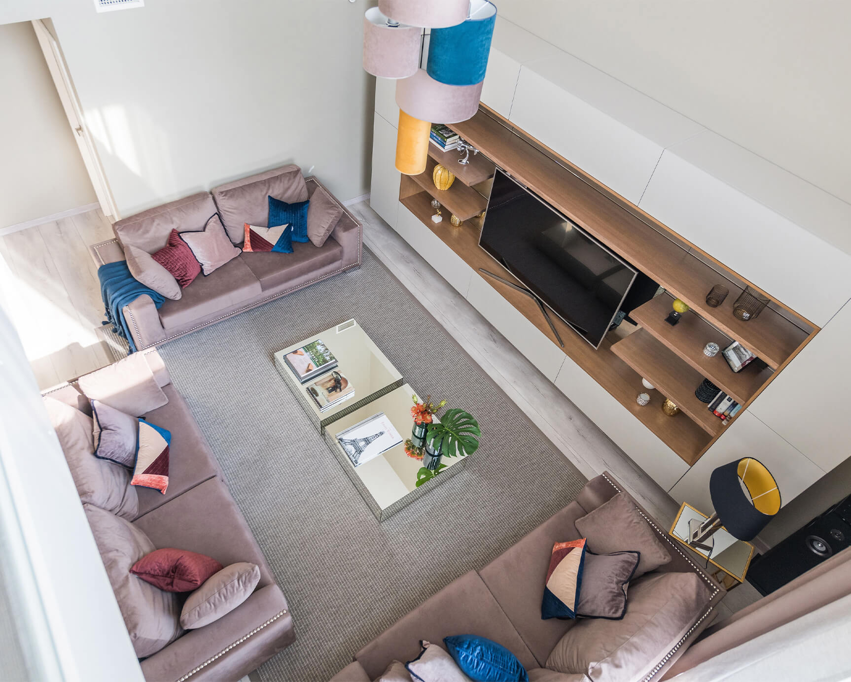 Projecte de sala d'estar a una vivenda de luxe